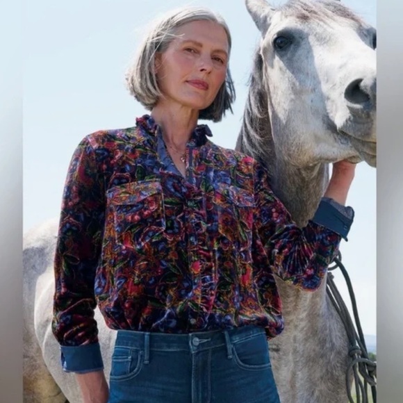 Sundance Tops - Sundance Gretel Western Velvet Button-Down Shirt